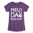thumbnail image 1 of Instant Message - Field Day Fun Day Peace Sign - Toddler And Youth Girls Short Sleeve Graphic T-Shirt, 1 of 6