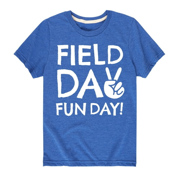 Instant Message - Field Day Fun Day Peace Sign - Toddler And Youth Short Sleeve Graphic T-Shirt