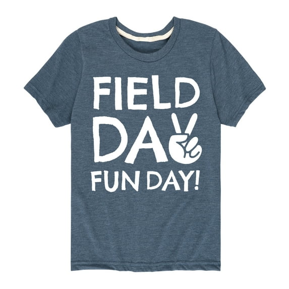 Instant Message - Field Day Fun Day Peace Sign - Toddler And Youth Short Sleeve Graphic T-Shirt