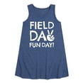 thumbnail image 1 of Instant Message - Field Day Fun Day Peace Sign - Toddler and Youth Girls A-line Dress, 1 of 6