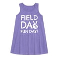 thumbnail image 1 of Instant Message - Field Day Fun Day Peace Sign - Toddler and Youth Girls A-line Dress, 1 of 5