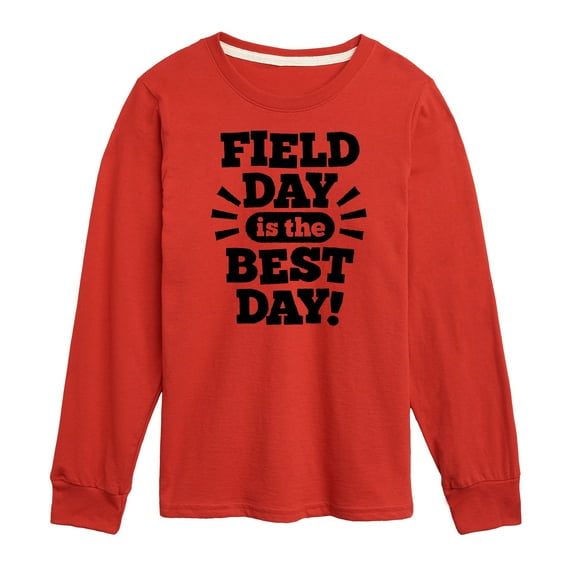 Instant Message - Field Day Is The Best Day - Toddler And Youth Long Sleeve Graphic T-Shirt