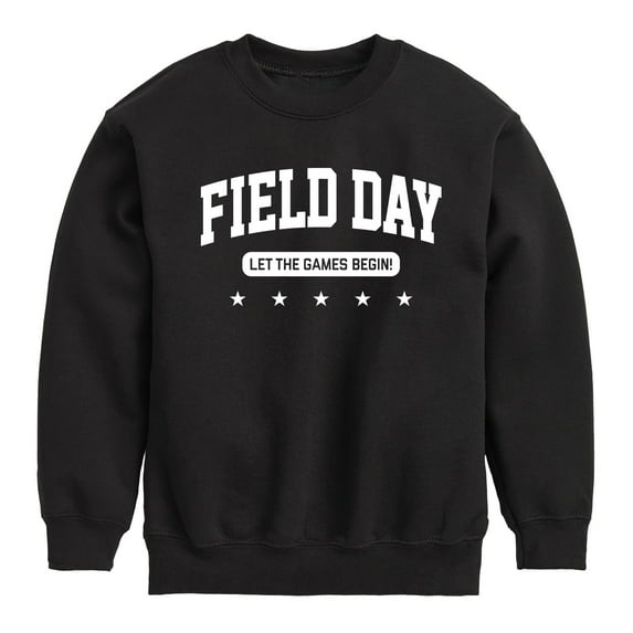 Instant Message - Field Day Let The Games Begin - Toddler And Youth Crewneck Fleece Sweatshirt