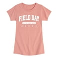 thumbnail image 1 of Instant Message - Field Day Let The Games Begin - Toddler And Youth Girls Short Sleeve Graphic T-Shirt, 1 of 6