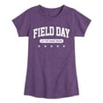 thumbnail image 1 of Instant Message - Field Day Let The Games Begin - Toddler And Youth Girls Short Sleeve Graphic T-Shirt, 1 of 6