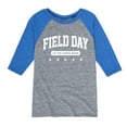 thumbnail image 1 of Instant Message - Field Day Let The Games Begin  - Toddler And Youth Raglan Graphic T-Shirt, 1 of 5