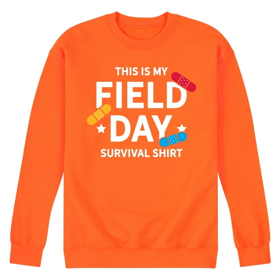 Instant Message - Field Day Survival Shirt - Men's Crew Neck Fleece Pullover