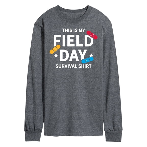 Instant Message - Field Day Survival Shirt - Men's Long Sleeve T-Shirt