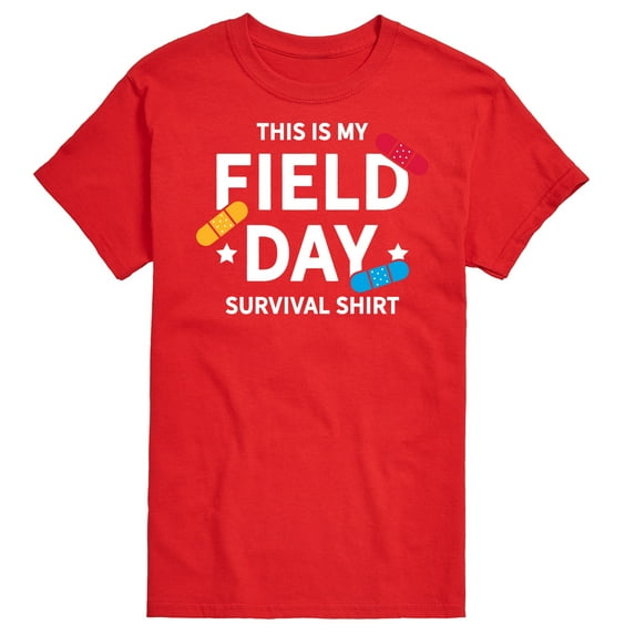 Instant Message - Field Day Survival Shirt - Men's Short Sleeve Graphic T-Shirt