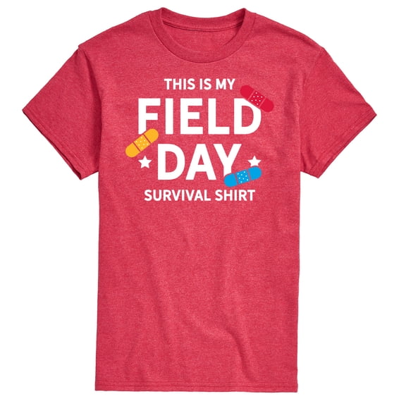Instant Message - Field Day Survival Shirt - Men's Short Sleeve Graphic T-Shirt