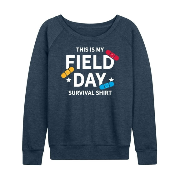 Instant Message - Field Day Survival Shirt - Women's Lightweight French Terry Long Sleeve Shirt