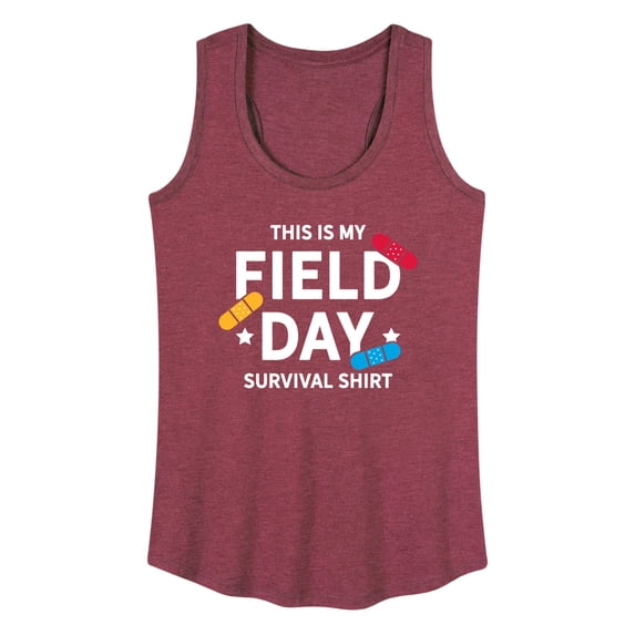 Instant Message - Field Day Survival Shirt Graphic Racerback Tank
