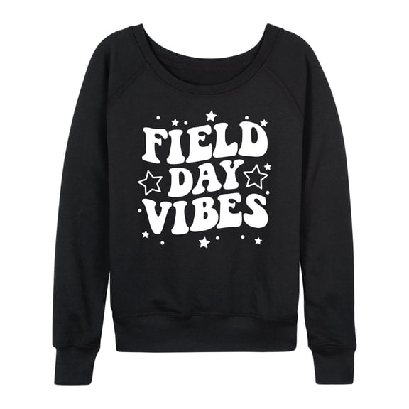 Instant Message - Field Day Vibes - Women's Lightweight French Terry Long Sleeve Shirt