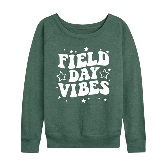 Instant Message - Field Day Vibes - Women's Lightweight French Terry Long Sleeve Shirt