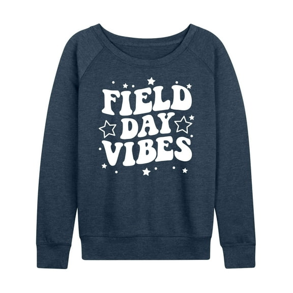 Instant Message - Field Day Vibes - Women's Lightweight French Terry Long Sleeve Shirt