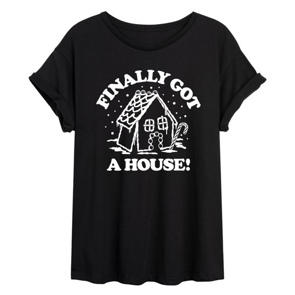 Instant Message - Finally Got a House Oversized Graphic T-Shirt