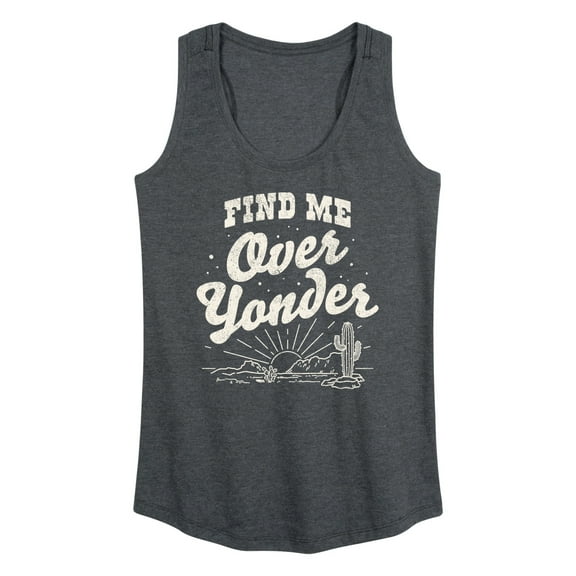 Instant Message - Find Me Over Yonder - Women's Racerback Tank Top