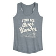 thumbnail image 1 of Instant Message - Find Me Over Yonder - Women's Racerback Tank Top, 1 of 6