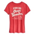 thumbnail image 1 of Instant Message - Find Me Over Yonder - Women's Short Sleeve Graphic T-Shirt, 1 of 6