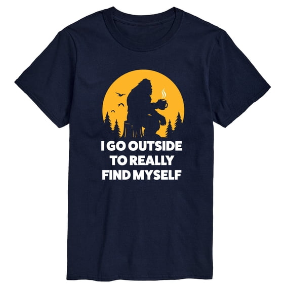 Instant Message - Find Myself Sasquatch Short Sleeve Graphic T-Shirt