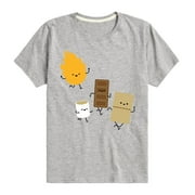 Instant Message - Fire And Smore Short Sleeve Graphic T-Shirt