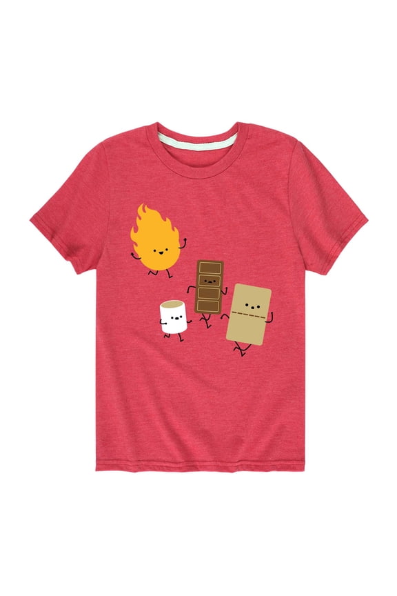 - Fire And Smore - Youth Short Sleeve Graphic T-shirt