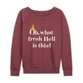 thumbnail image 1 of Instant Message - Fire Fresh Hell - Women's Lightweight French Terry Long Sleeve Shirt, 1 of 6