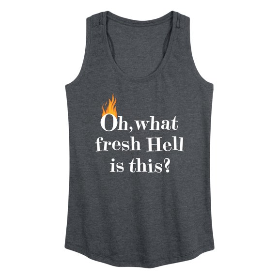 Instant Message - Fire Fresh Hell - Women's Racerback Tank Top