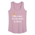 thumbnail image 1 of Instant Message - Fire Fresh Hell - Women's Racerback Tank Top, 1 of 6