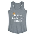thumbnail image 1 of Instant Message - Fire Fresh Hell - Women's Racerback Tank Top, 1 of 6