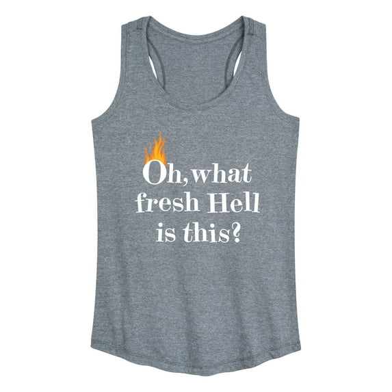 Instant Message - Fire Fresh Hell - Women's Racerback Tank Top