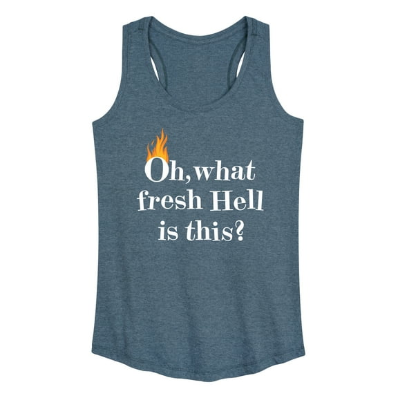 Instant Message - Fire Fresh Hell - Women's Racerback Tank Top