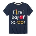 thumbnail image 1 of Instant Message - First Day Of School - Youth Short Sleeve Tee, 1 of 5