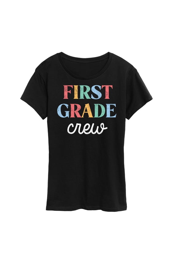- First Grade Crew - Women's Short Sleeve Graphic T-Shirt