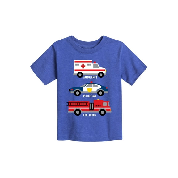 Instant Message - First Responder Vehicles - Toddler Short Sleeve Tee