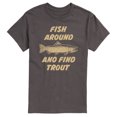 thumbnail image 1 of Instant Message - Fish Around - Men's Short Sleeve Graphic T-Shirt, 1 of 5
