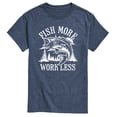 thumbnail image 1 of Instant Message - Fish More Work Less Short Sleeve Graphic T-Shirt, 1 of 5