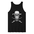 thumbnail image 1 of Instant Message - Fisherman Skull Crossed Rods Graphic Tank Top, 1 of 5