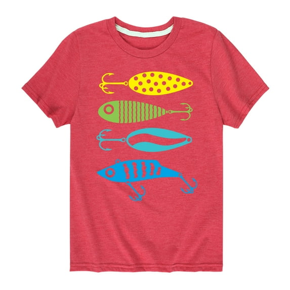 Instant Message - Fishing Lures - Toddler And Youth Short Sleeve Graphic T-Shirt