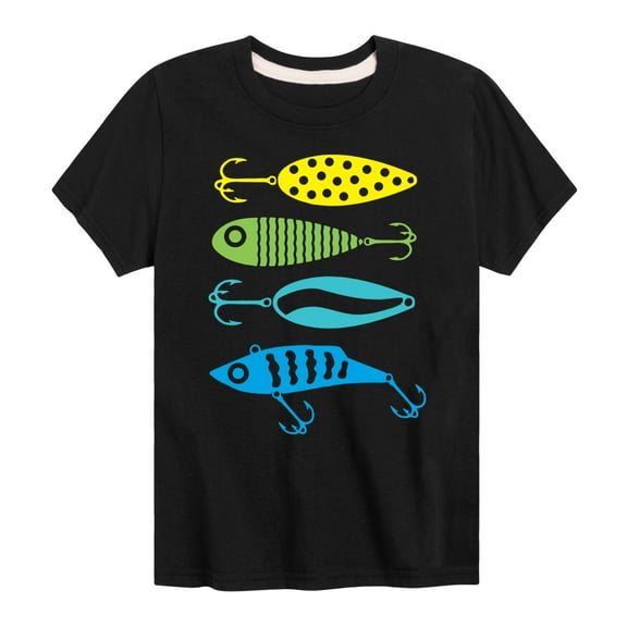 Instant Message - Fishing Lures - Toddler And Youth Short Sleeve Graphic T-Shirt
