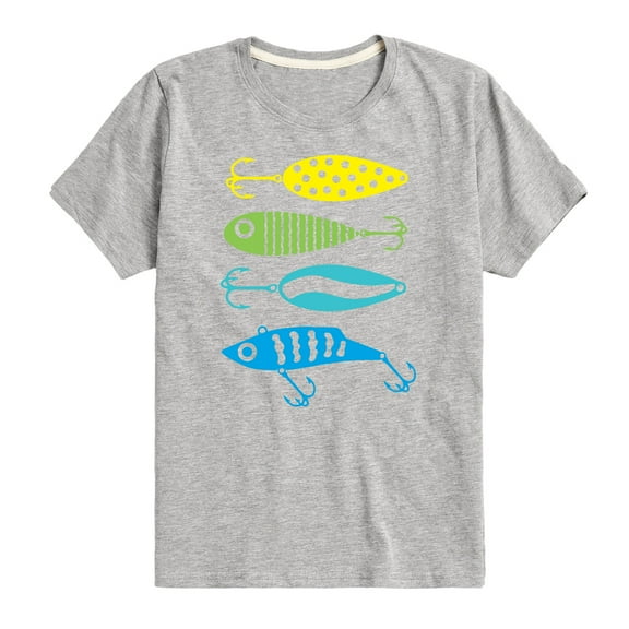 Instant Message - Fishing Lures - Toddler And Youth Short Sleeve Graphic T-Shirt