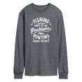 thumbnail image 1 of Instant Message - Fishing Solves Most Problems Long Sleeve Graphic T-Shirt, 1 of 5