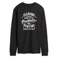 thumbnail image 1 of Instant Message - Fishing Solves Most Problems Long Sleeve Graphic T-Shirt, 1 of 5