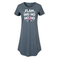 thumbnail image 1 of Instant Message - Flaming Ho Ho Ho Christmas - Women's Any Way Dress, 1 of 6