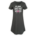 thumbnail image 1 of Instant Message - Flaming Ho Ho Ho Christmas - Women's Any Way Dress, 1 of 6