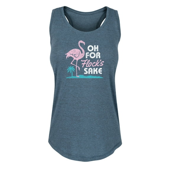 Instant Message - Flamingo Oh For Flocks Sake - Women's Racerback Tank