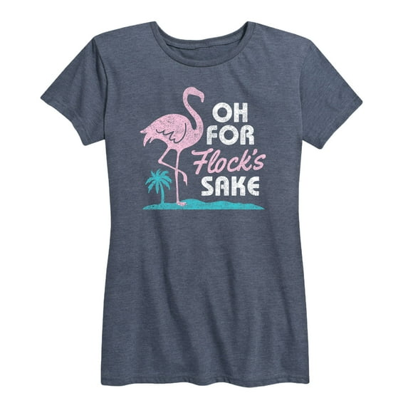 Instant Message - Flamingo Oh For Flocks Sake - Women's Short Sleeve Graphic T-shirt