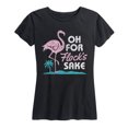 thumbnail image 1 of Instant Message - Flamingo Oh For Flocks Sake - Women's Short Sleeve Graphic T-shirt, 1 of 5