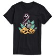 thumbnail image 1 of Instant Message - Flamingo Skeleton Short Sleeve Graphic T-Shirt, 1 of 5
