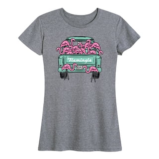 Instant Message - Flamingo Truck Short Sleeve Graphic T-Shirt